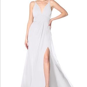 White azazie dress